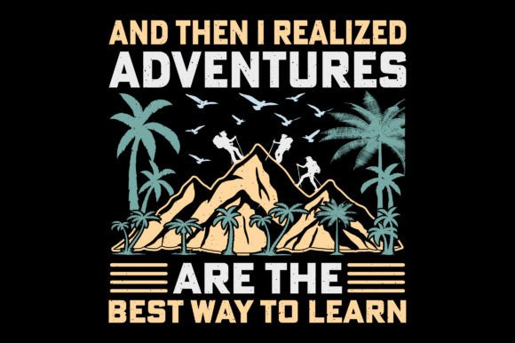 Adventures Retro Hiking T-Shirt Graphic