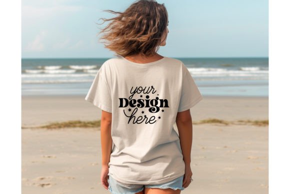 Back Natural Bella Canvas 3001 Mockup 12