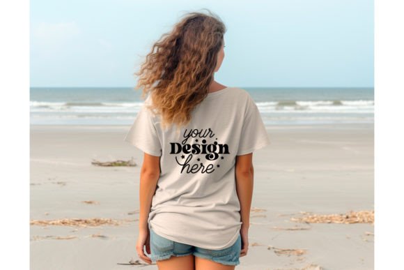 Back Natural Bella Canvas 3001 Mockup 13