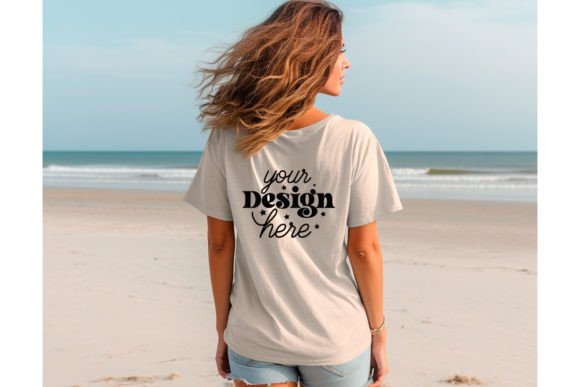 Back Natural Bella Canvas 3001 Mockup 18