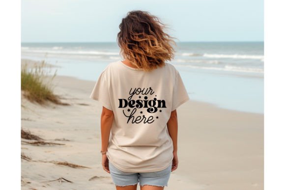 Back Natural Bella Canvas 3001 Mockup 36