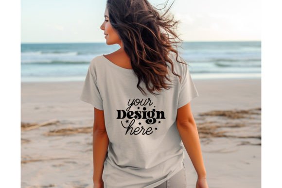 Back Natural Bella Canvas 3001 Mockup 5