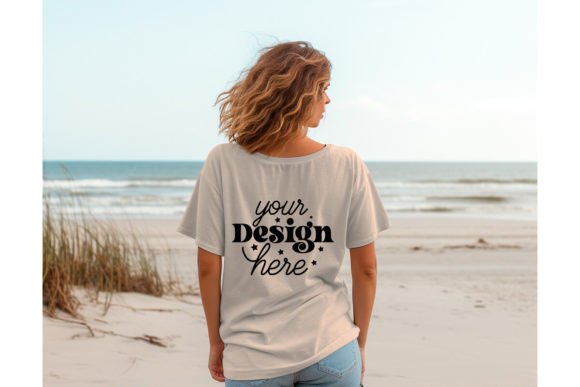 Back Natural Bella Canvas 3001 Mockup 53