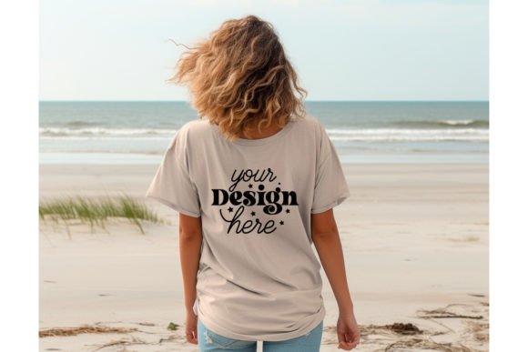 Back Natural Bella Canvas 3001 Mockup 56
