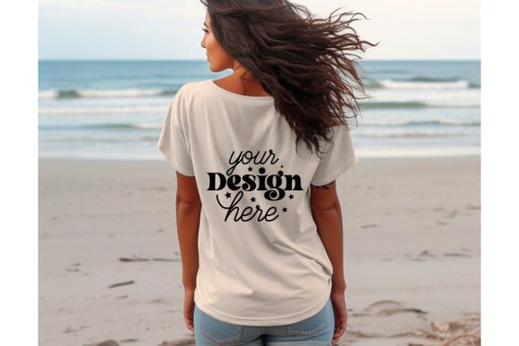 Back Natural Bella Canvas 3001 Mockup 60