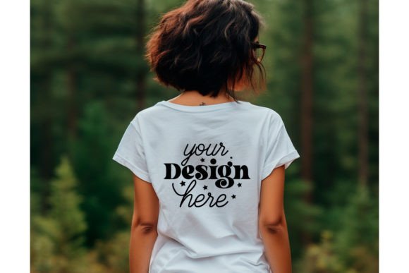 Back Natural Bella Canvas 3001 Mockup138 Graphics