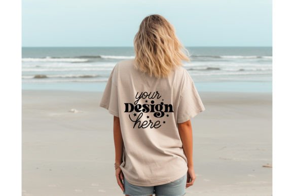 Back Natural Bella Canvas 3001 Mockup165 Graphics