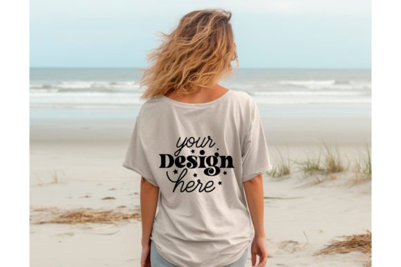Back Natural Bella Canvas 3001 Mockup169 Graphics