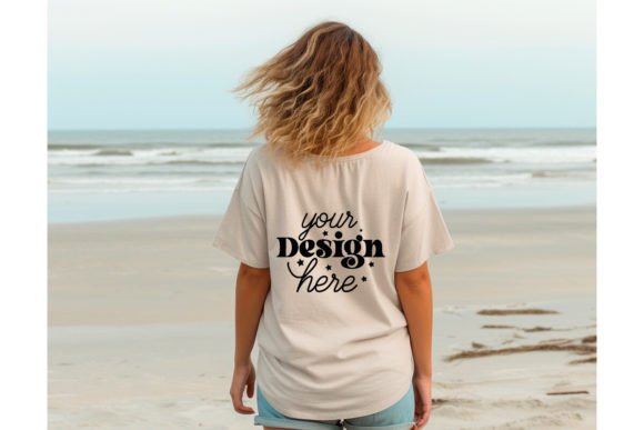 Back Natural Bella Canvas 3001 Mockup175 Graphics