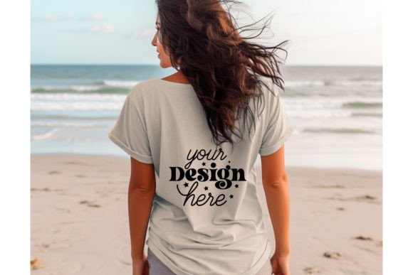 Back Natural Bella Canvas 3001 Mockup186 Graphics