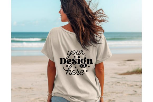 Back Natural Bella Canvas 3001 Mockup195 Graphics