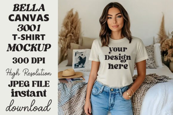 Bella Canvas 3001 T-shirt Natural 9