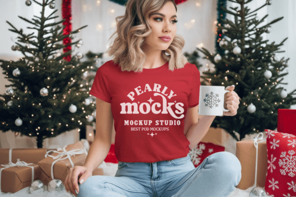 Christmas Gildan 5000 T-Shirt Mockup 20