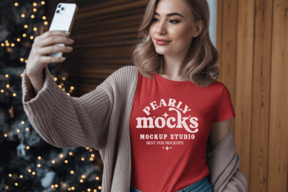 Christmas Gildan 5000 T-Shirt Mockup 22