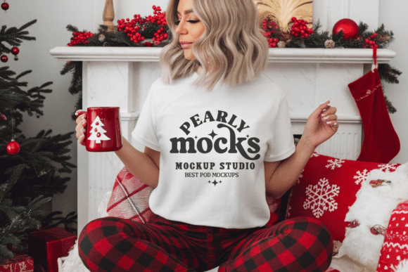 Christmas Gildan 5000 T-Shirt Mockup 32