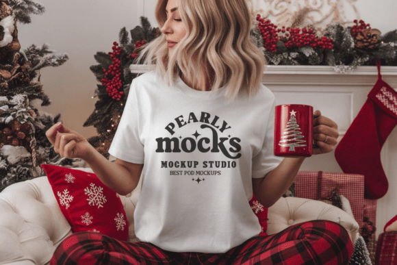 Christmas Gildan 5000 T-Shirt Mockup 47