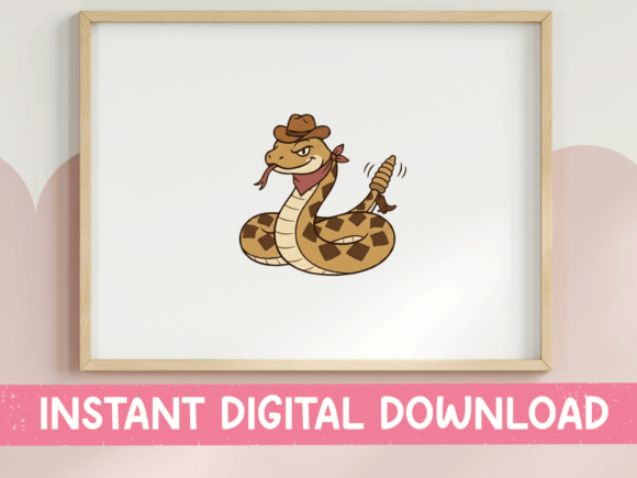 Cowboy Rattlesnake Western SVG Graphics