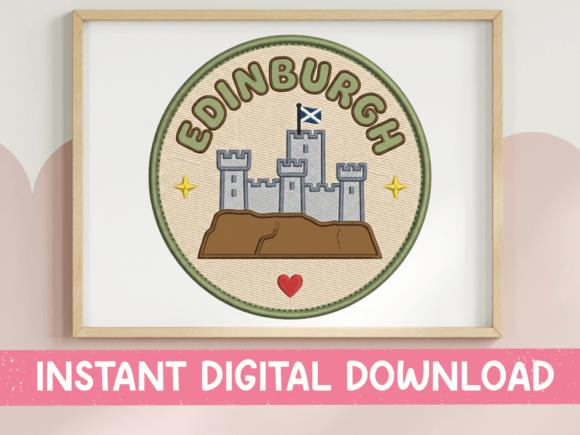 Edinburgh Badge SVG: Graphics for T-Shirt Designs