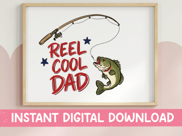Reel Cool Dad SVG: Graphics for T-Shirt Designs